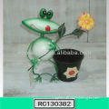 New Arrival Colorful Metal Frog Planter Pot Cheap